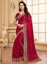 Jimmy Choo Cherry Party Wear Embroidery Work Saree